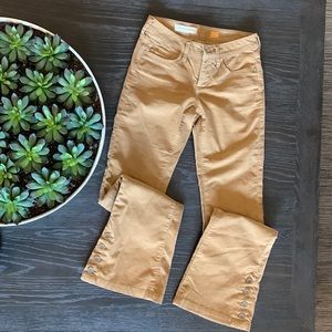 Pilcro Cord Corduroy Flare Pant. Camel color. Size 26.